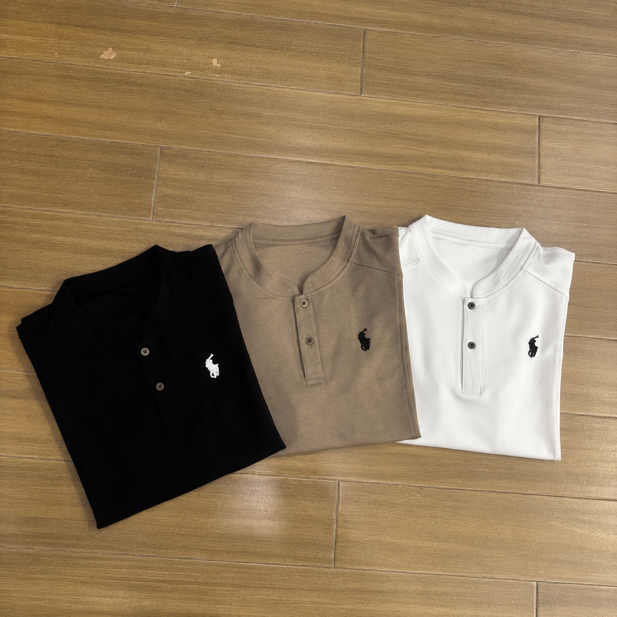 Ralph Lauren T-shirt Embroidered Logo Stand Collar Short Sleeve Tee