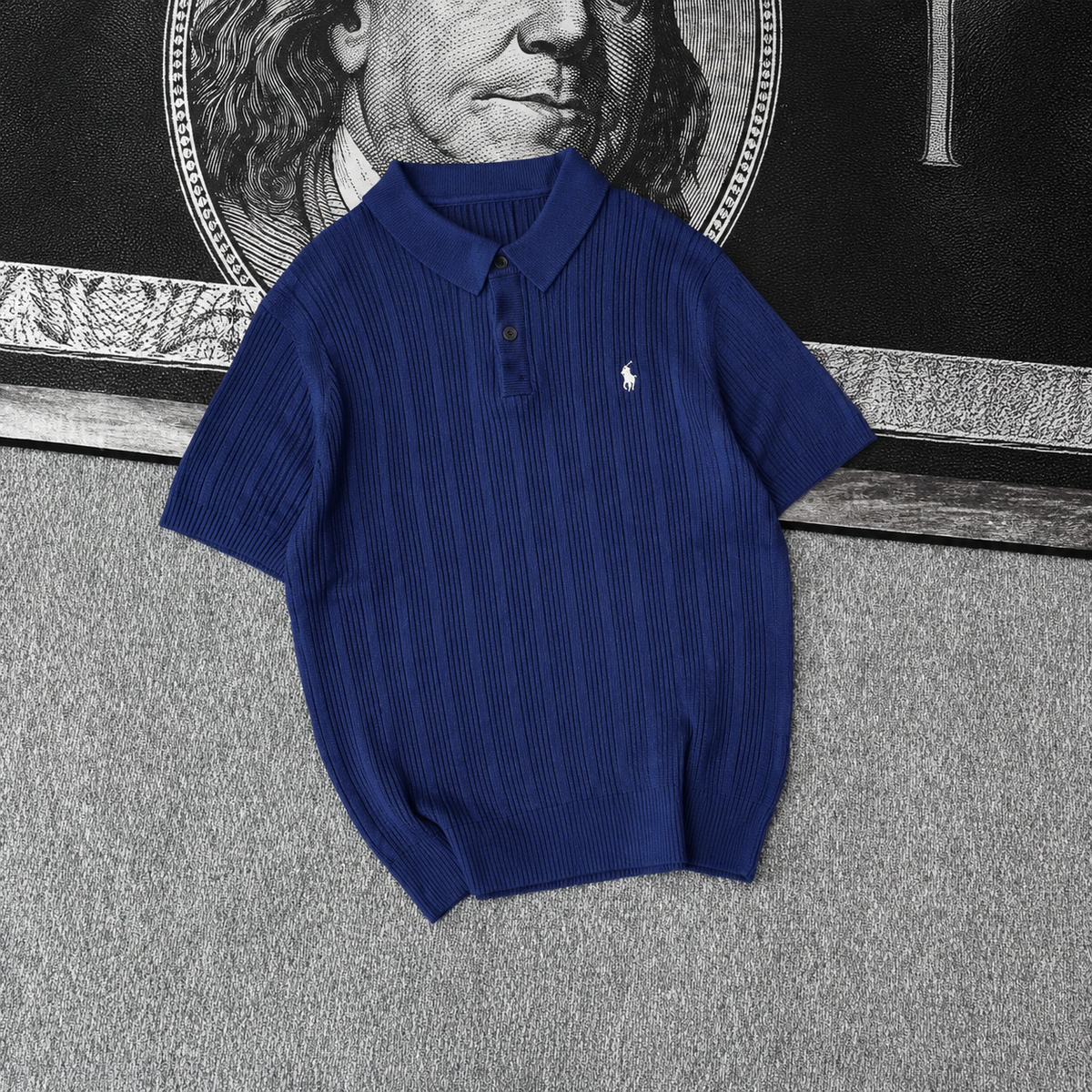 Ralph Lauren Polo Shirt Cable-Knit Cotton Short Sleeve Polo