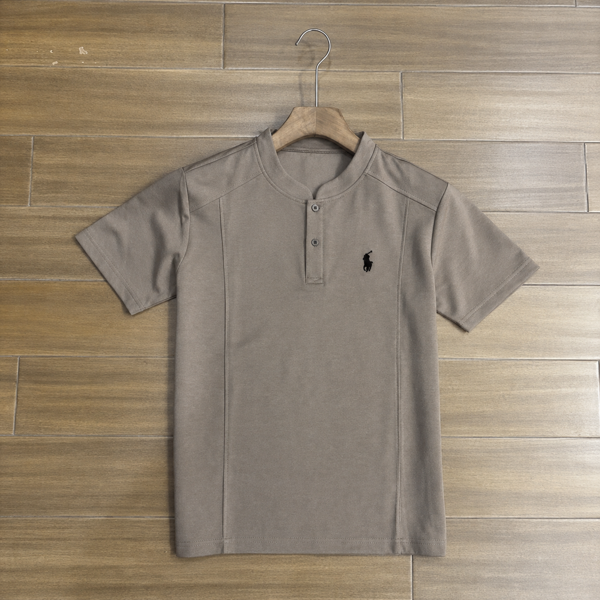 Ralph Lauren T-shirt Embroidered Logo Stand Collar Short Sleeve Tee
