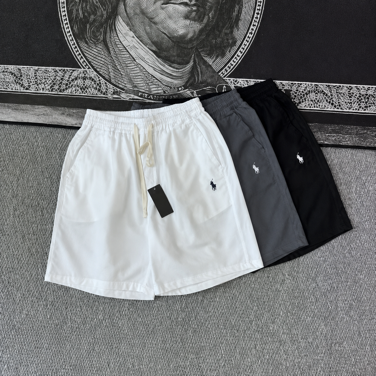 Ralph Lauren Pants Linen Drawstring Pony Shorts