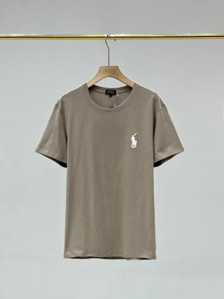 Ralph Lauren T-shirt Unisex Embroidered Logo Heavyweight Cotton Crewneck Tee