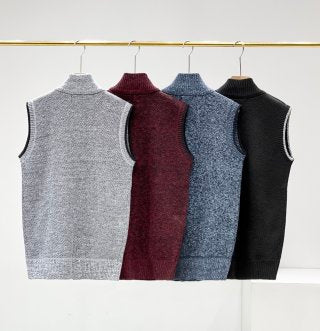 Ralph Lauren Outerwear Fleece-Lined Knit Zip Vest