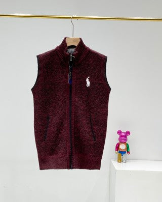 Ralph Lauren Outerwear Fleece-Lined Knit Zip Vest