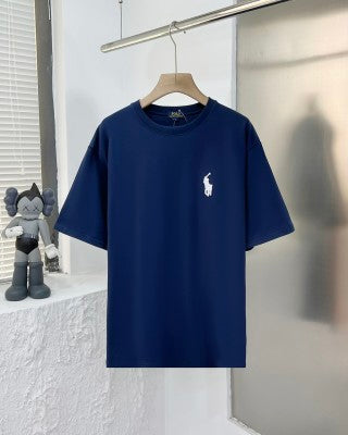 Ralph Lauren T-shirt Unisex Embroidered Logo Heavyweight Cotton Crewneck Tee