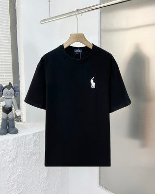 Ralph Lauren T-shirt Unisex Embroidered Logo Heavyweight Cotton Crewneck Tee