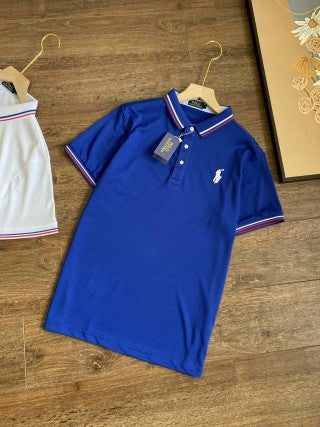 Ralph Lauren Contrast Collar Piqué Polo Shirt