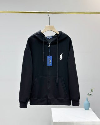 Ralph Lauren Signature Outerwear Hooded Full Zip Jacket