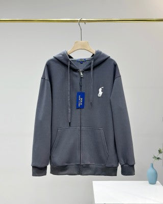 Ralph Lauren Signature Outerwear Hooded Full Zip Jacket