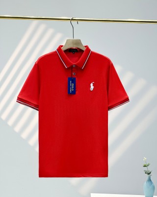 Ralph Lauren Tipped Trim 64s Cotton Mesh Polo Shirt