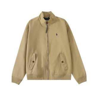 Ralph Lauren Outerwear Embroidered Harrington Zip Jacket