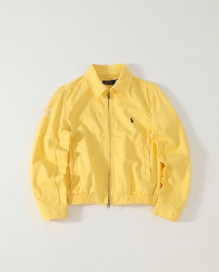 Ralph Lauren Outerwear Washed Twill Cropped Zip Jacket