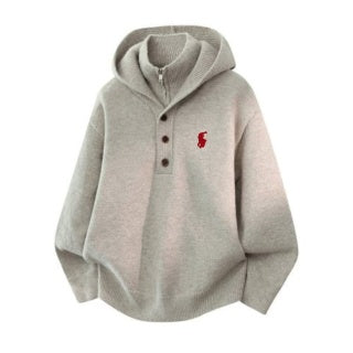 Ralph Lauren Sweatshirt Heritage Hooded Stand Collar Pullover
