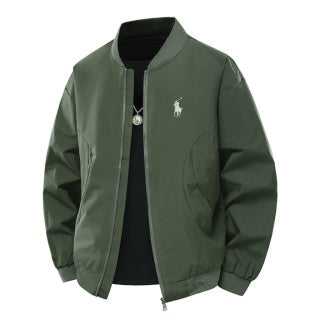 Ralph Lauren Outerwear Classic Baseball Collar Zip Jacket