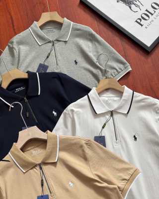 Ralph Lauren Polo Shirt Contrast Trim Cotton Piqué Polo