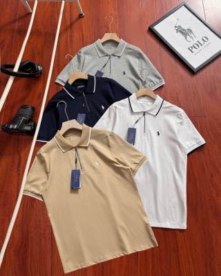 Ralph Lauren Polo Shirt Contrast Trim Cotton Piqué Polo