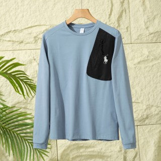 Ralph Lauren T-shirt Utility Pocket Pony Logo Long Sleeve Tee