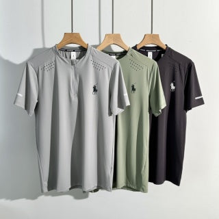 Ralph Lauren T-shirt Performance Half Zip Pony Logo Tee