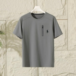 Ralph Lauren T-shirt Zip Pocket Pony Logo Crew Neck Tee