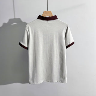 Ralph Lauren Polo Shirt Contrast Collar Cotton Piqué Polo
