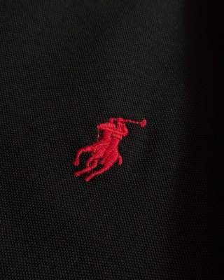 Ralph Lauren Contrast Stripe Cotton Piqué Polo Shirt