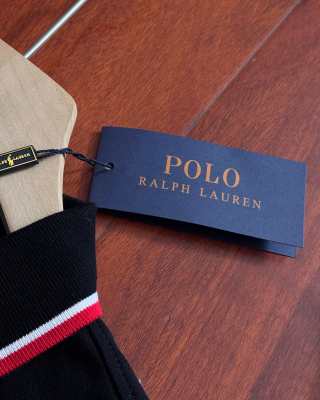 Ralph Lauren Contrast Stripe Cotton Piqué Polo Shirt