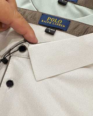 Ralph Lauren Contrast Placket Ice Silk Polo Shirt