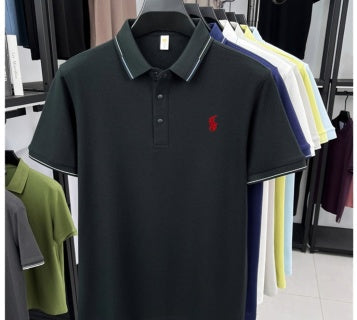 Ralph Lauren Red Pony Piqué Cotton Polo Shirt
