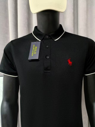 Ralph Lauren Contrast Trim Cotton Polo Shirt