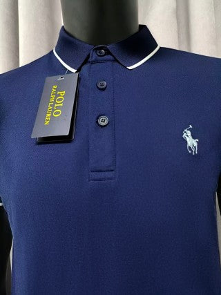 Ralph Lauren Contrast Trim Cotton Polo Shirt