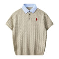 Ralph Lauren Cable Knit Collar Polo Shirt