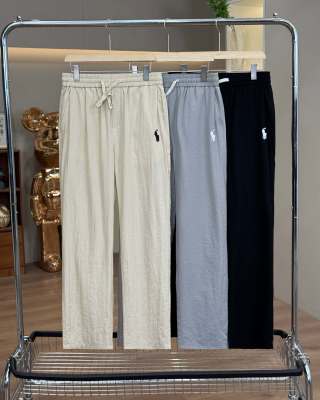Ralph Lauren Pants Lyocell Linen Blend Straight Leg Trousers