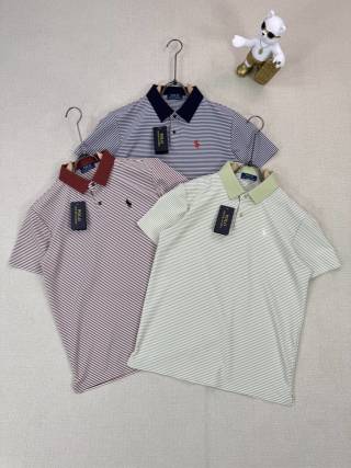 Ralph Lauren Fine Stripe Contrast Collar Polo Shirt