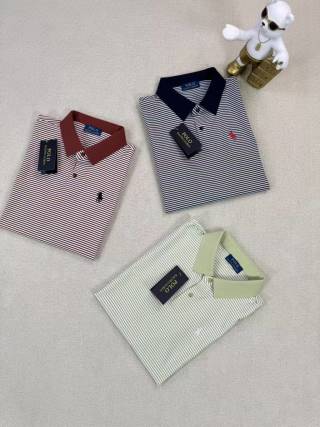 Ralph Lauren Fine Stripe Contrast Collar Polo Shirt