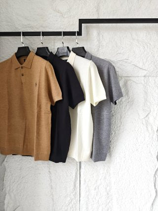 Ralph Lauren Solid Knit Short Sleeve Polo Shirt