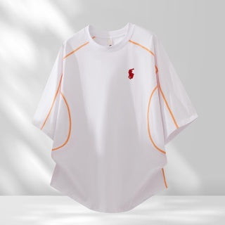 Ralph Lauren T-shirt Contrast Piping Oversized Crewneck Tee