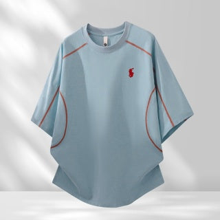 Ralph Lauren T-shirt Contrast Piping Oversized Crewneck Tee