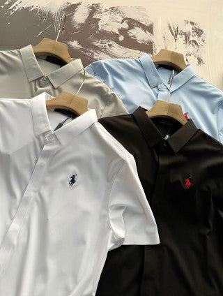 Ralph Lauren Shirt Solid Short Sleeve Button-Up Shirt