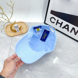 Ralph Lauren Hat Pastel Blue White Pony Minimal Baseball Cap