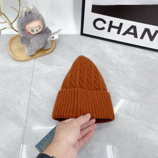 Ralph Lauren Hat Burnt Orange White Pony Cable Rib Beanie