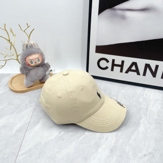 Ralph Lauren Hat Cream Black Pony Script Accent Baseball Cap