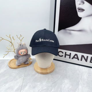 Ralph Lauren Hat Dark Navy Wordmark Embroidered Baseball Cap