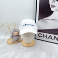 Ralph Lauren Hat White Blue Wordmark Embroidered Baseball Cap