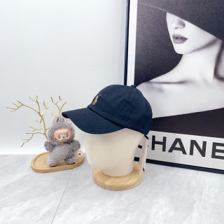 Ralph Lauren Hat Dark Navy Baseball Cap with Front Polo Bear Embroidery