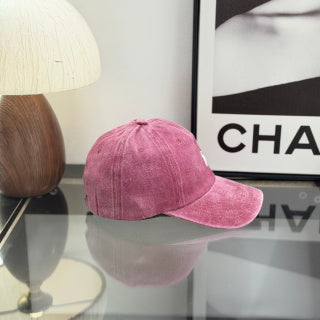 Ralph Lauren Hat Washed Rose Pink Baseball Cap with White Pony Embroidery