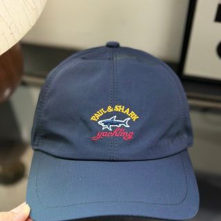 Ralph Lauren Hat Deep Royal Blue Baseball Cap with Multicolor Front Embroidery