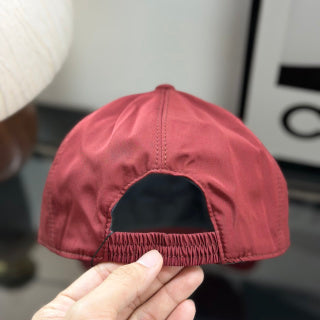 Ralph Lauren Hat Muted Brick Red Baseball Cap with Multicolor Front Embroidery