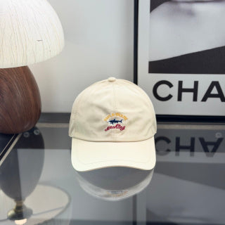 Ralph Lauren Hat Cream Baseball Cap with Multicolor Nautical Front Embroidery