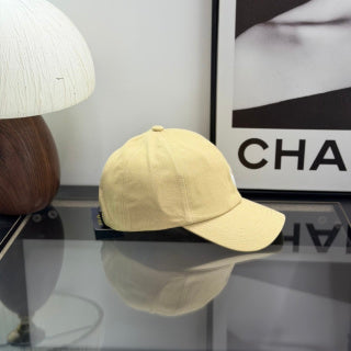 Ralph Lauren Hat Light Butter Yellow Baseball Cap with White Pony Embroidery
