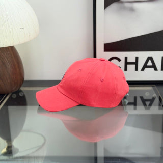 Ralph Lauren Hat Watermelon Red Baseball Cap with Navy Pony Embroidery