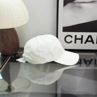 Ralph Lauren Hat Cream Baseball Cap with Navy Pony Embroidery